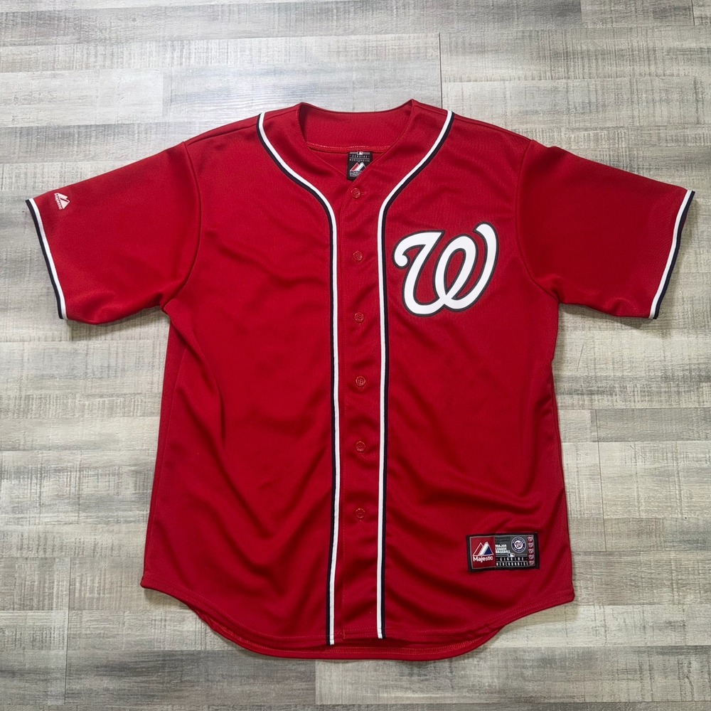 Majestic Ian Desmond #20 Washington Nationals Vintage Jersey Men's Size Large